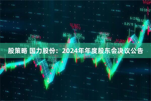 股策略 国力股份：2024年年度股东会决议公告