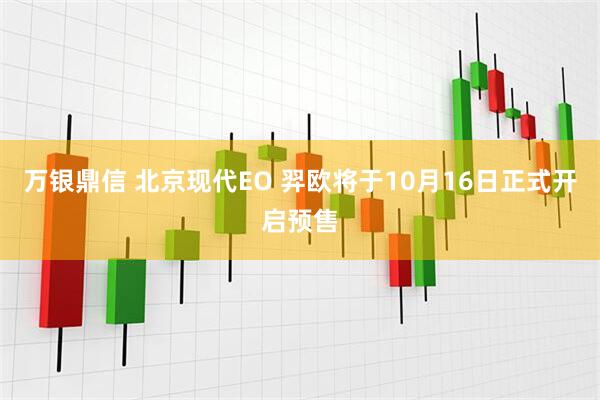万银鼎信 北京现代EO 羿欧将于10月16日正式开启预售